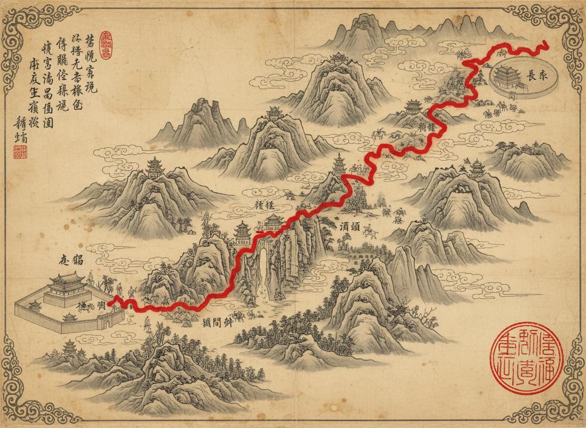Map of Shu Road